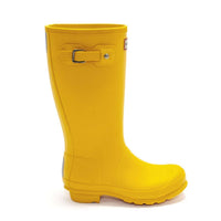 HUNTER Girls Original Rain Boots in yellow - kids' shoe - alternate view