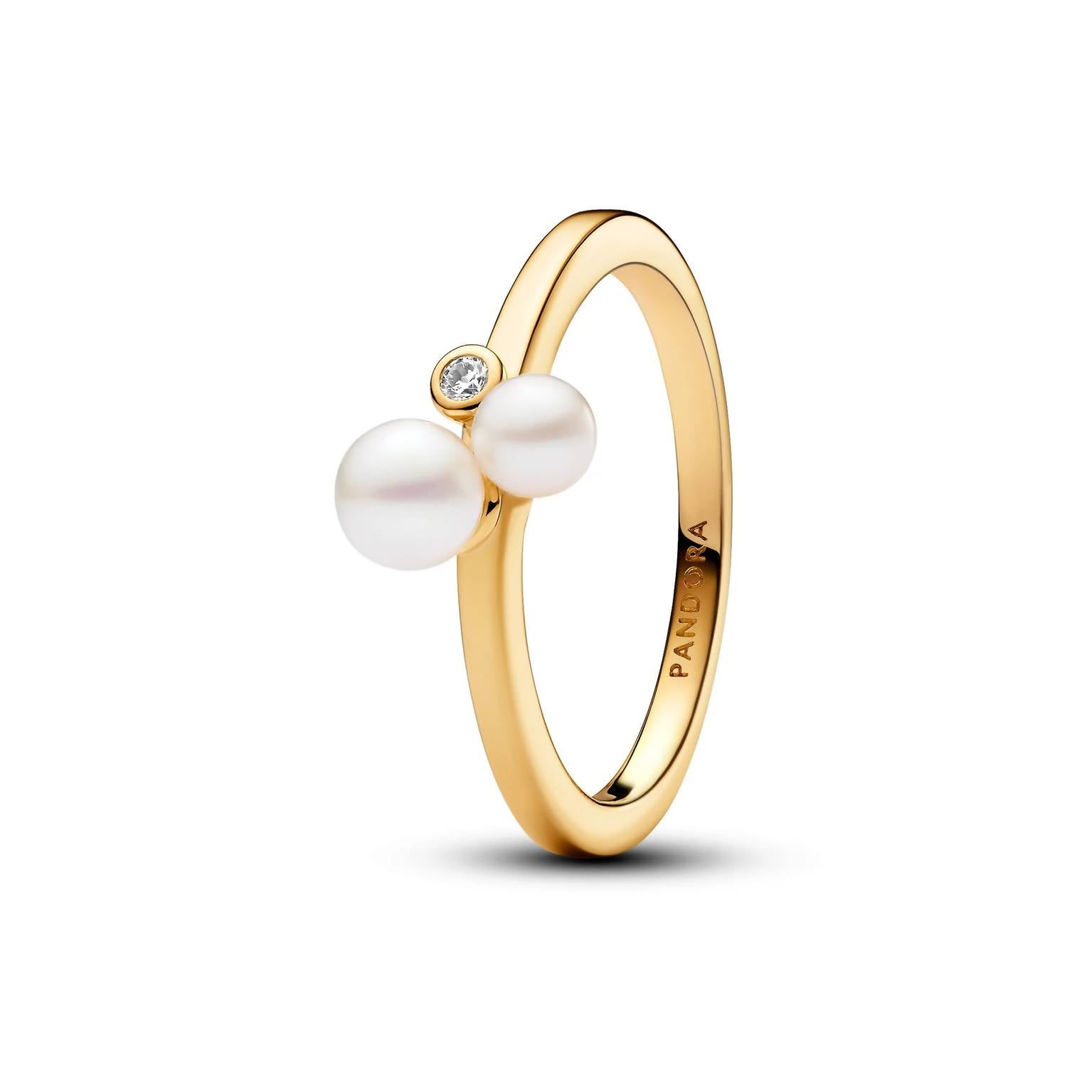 Pandora - Duo Treated Freshwater Cultured Pearl Ring