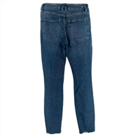 Good American - Women's Skinny Distressed Mid Rise Jeans