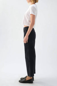 Amo - Billie Cropped Wide Straight Leg Jeans