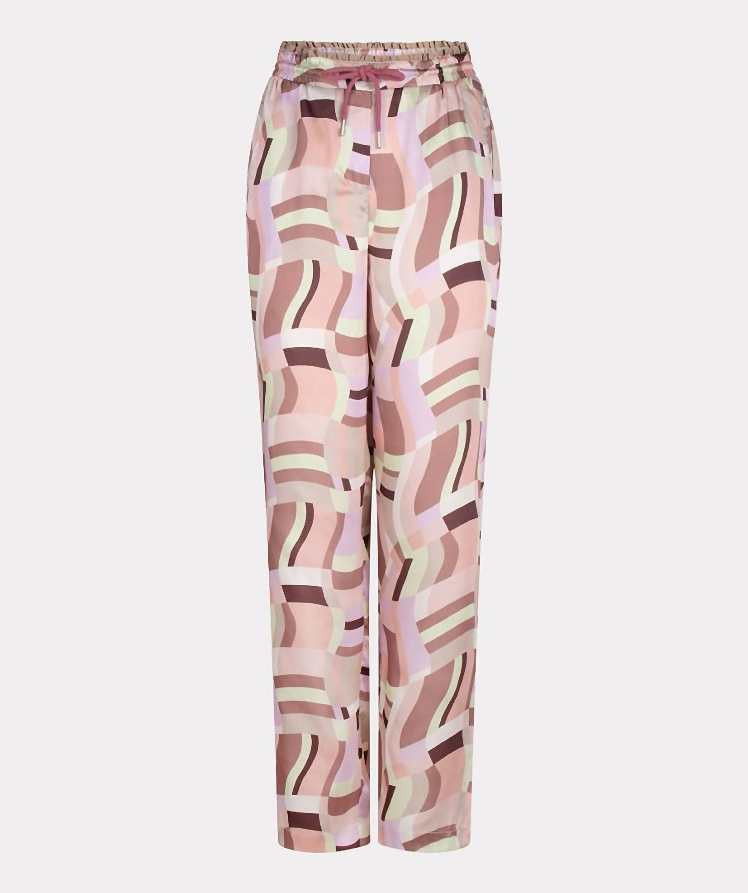 Esqualo - Gemma Geometric Print Trousers