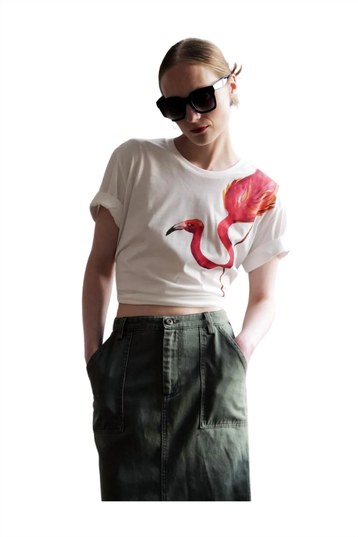 Le Superbe - Vacation Ready Flamingo-print T-shirt