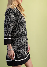 Gigio - Embroidered Mini Dress