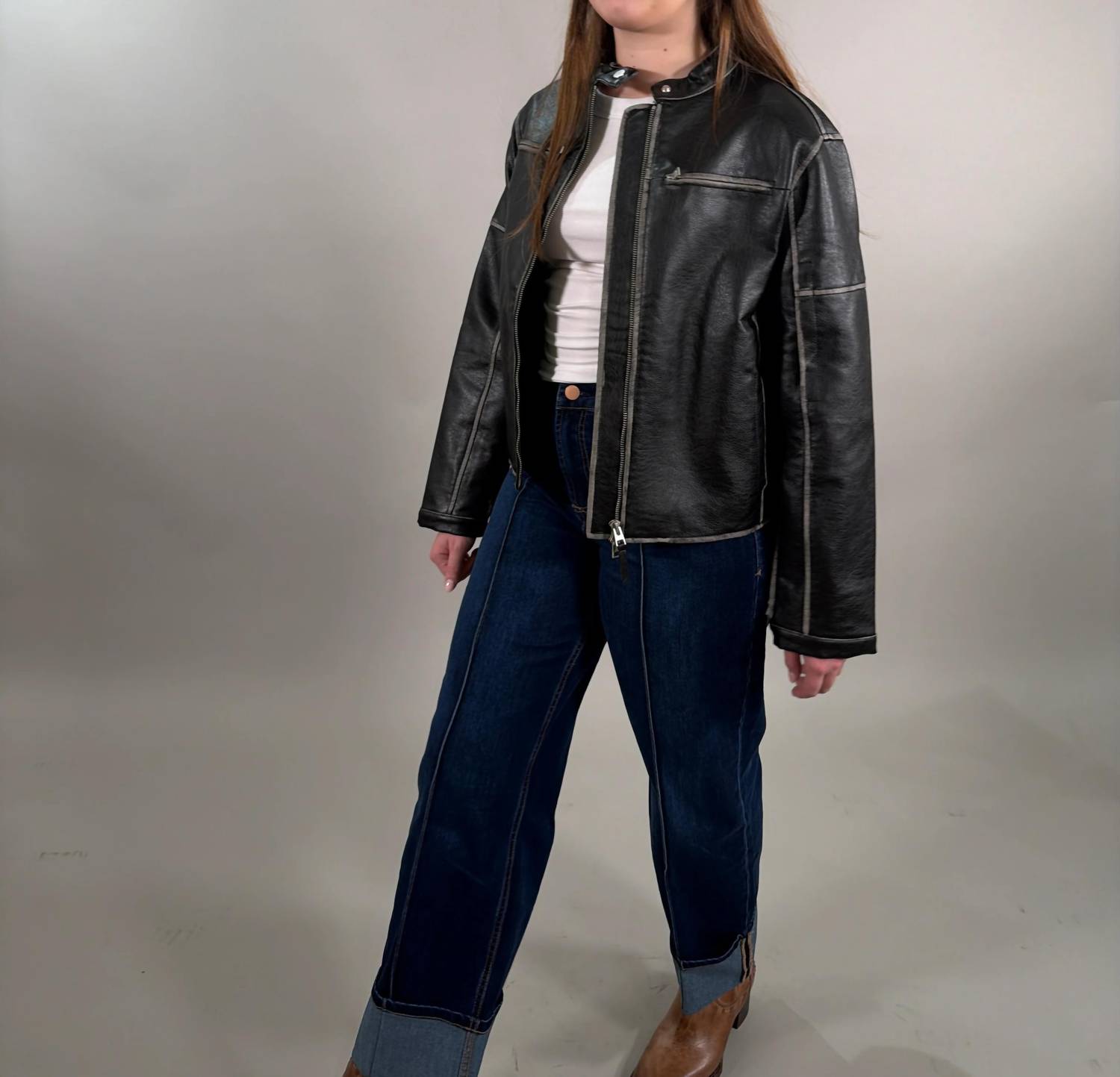 Mod Ref - Relaxed Fit Moto Jacket