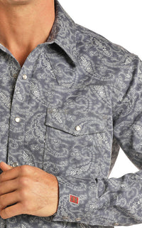 Panhandle - Men's Flame Resistant Paisley Long Sleeve Shirt