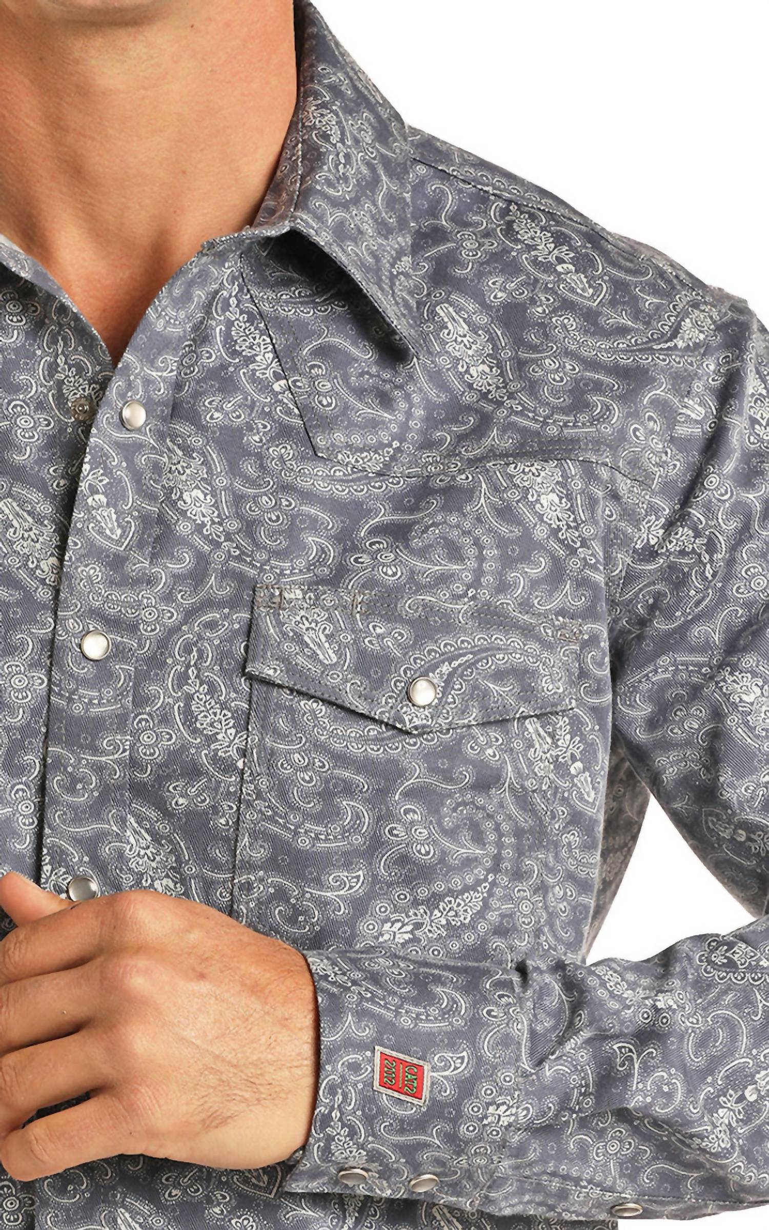 Panhandle - Men's Flame Resistant Paisley Long Sleeve Shirt