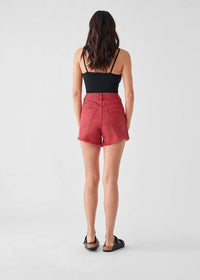 DL1961 - Women's Cleo High Rise Short in chrysantheum - women's shorts - detail view