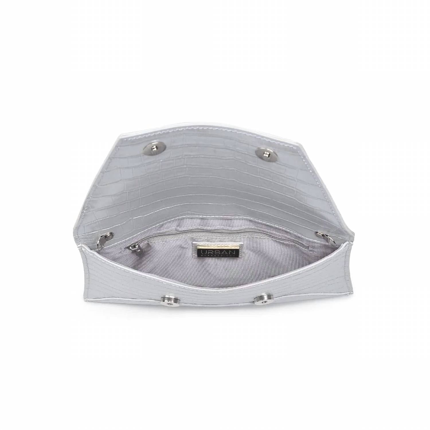 Urban Expressions - Women's Cora Croco Textured Envelope Bag