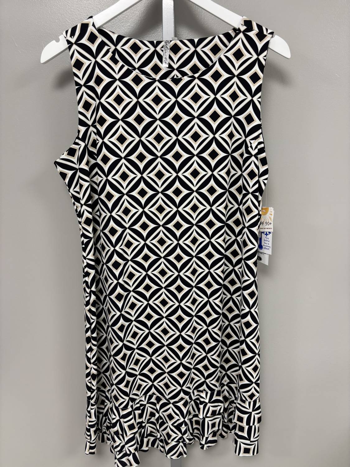 Lulu-B - Women's Sleveless Ruffle Trim Dress