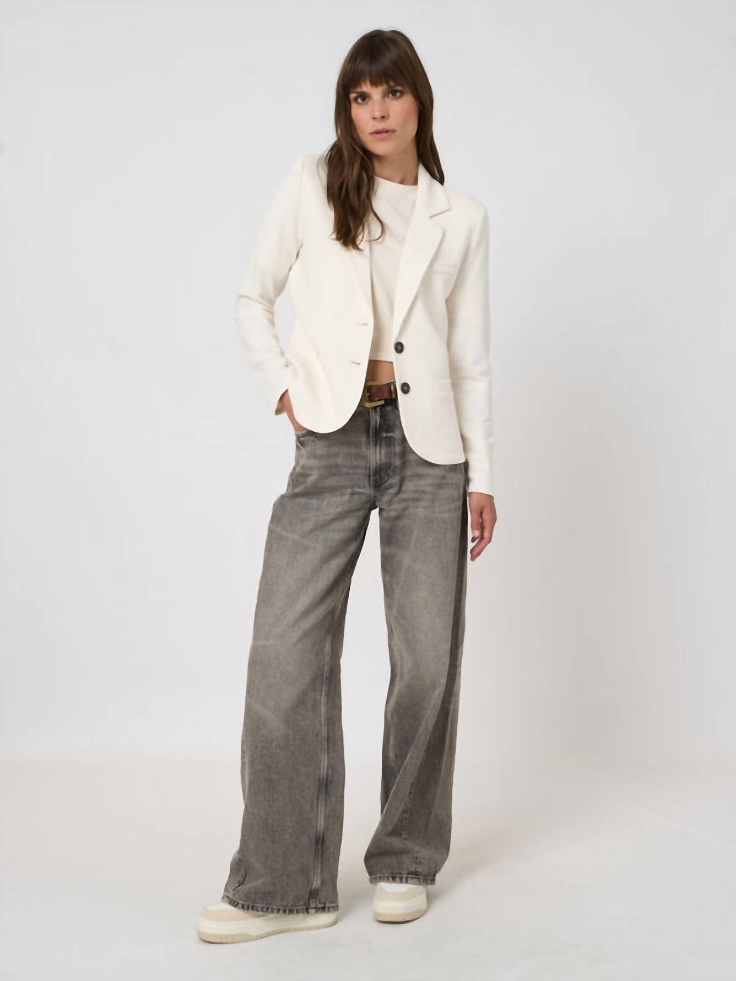 Repeat Cashmere - Tailored French Terry Sweatshirt Blazer