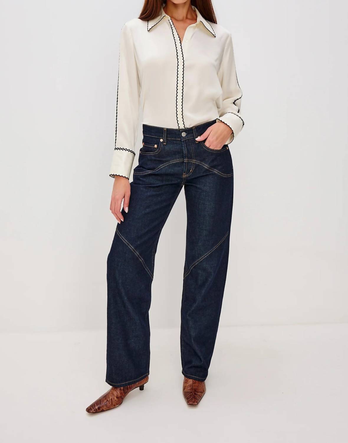 Rails Aloise Long Sleeve Top in ivory - women's long sleeve top