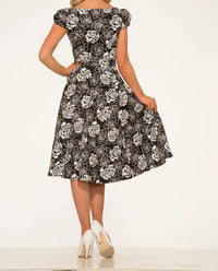 Orchid Bloom - Rose Swing Dress
