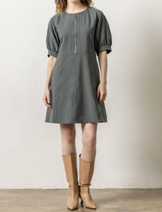 Lilla P - Zip Front Flared Dress