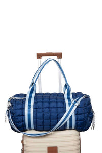 Katydid - Women's Striped Quilted Weekender Bag
