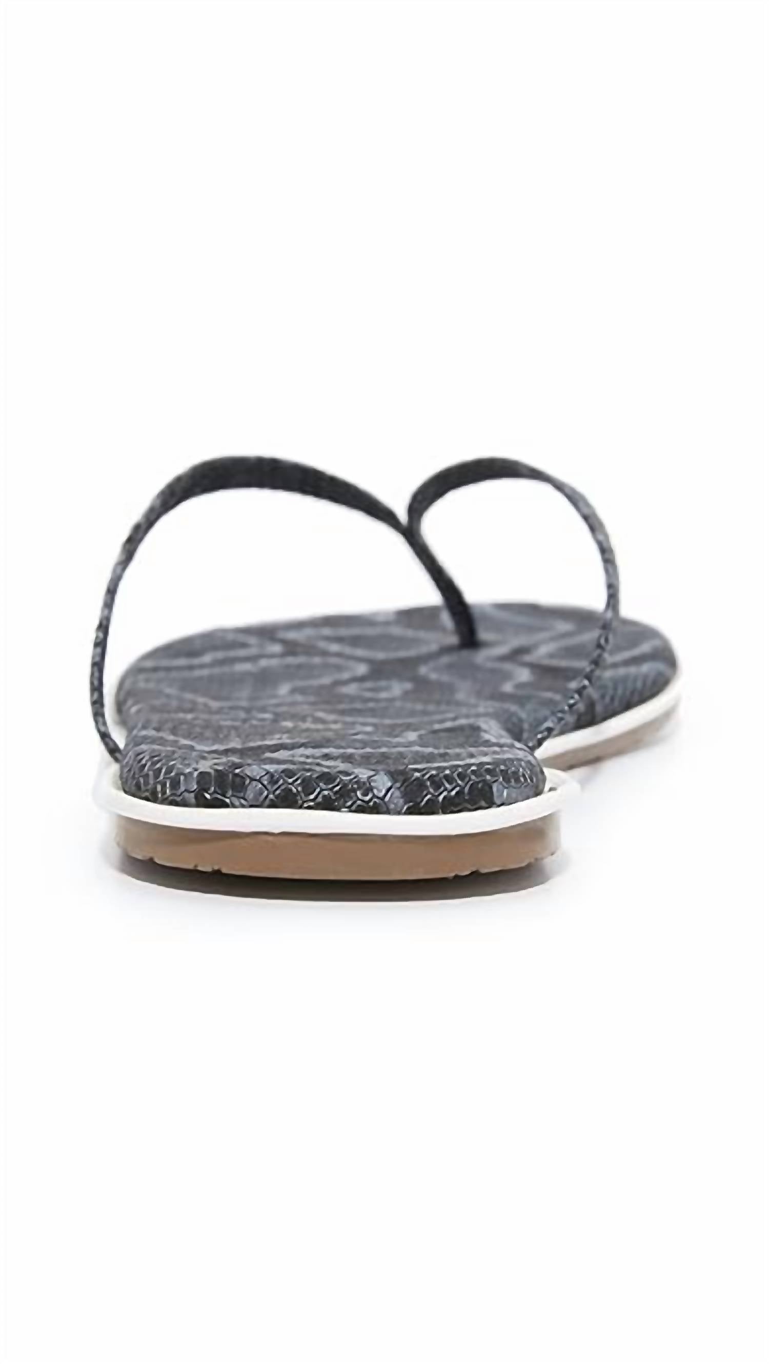 TKEES Women's Studio Exotic Sandal in moon snake - women's shoe - view 4