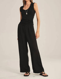 Velvet By Graham & Spencer - Lola Wide-leg Linen Pants