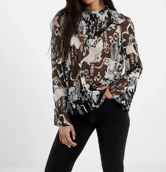 French Connection - Deon Hallie High Neck Popover Blouse