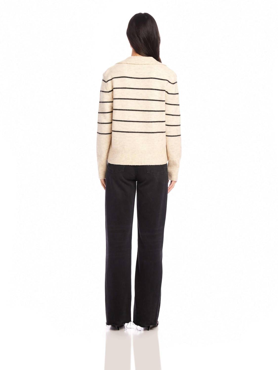 Fifteen Twenty - Lisa Stripe Long Sleeve Sweater