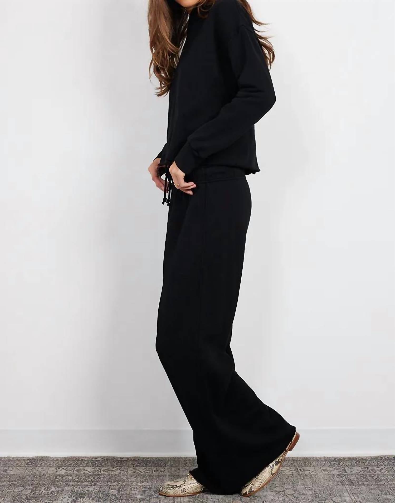 Bobi - Wide Leg Drawstring Pant