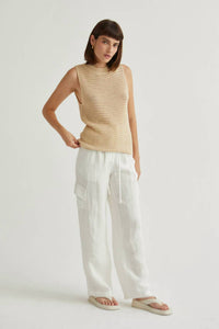 Crescent - Women's Julez Linen Cargo Trouser