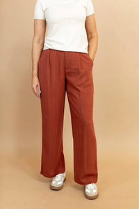 Tea N Rose - Women's Frankee Linen Trouser