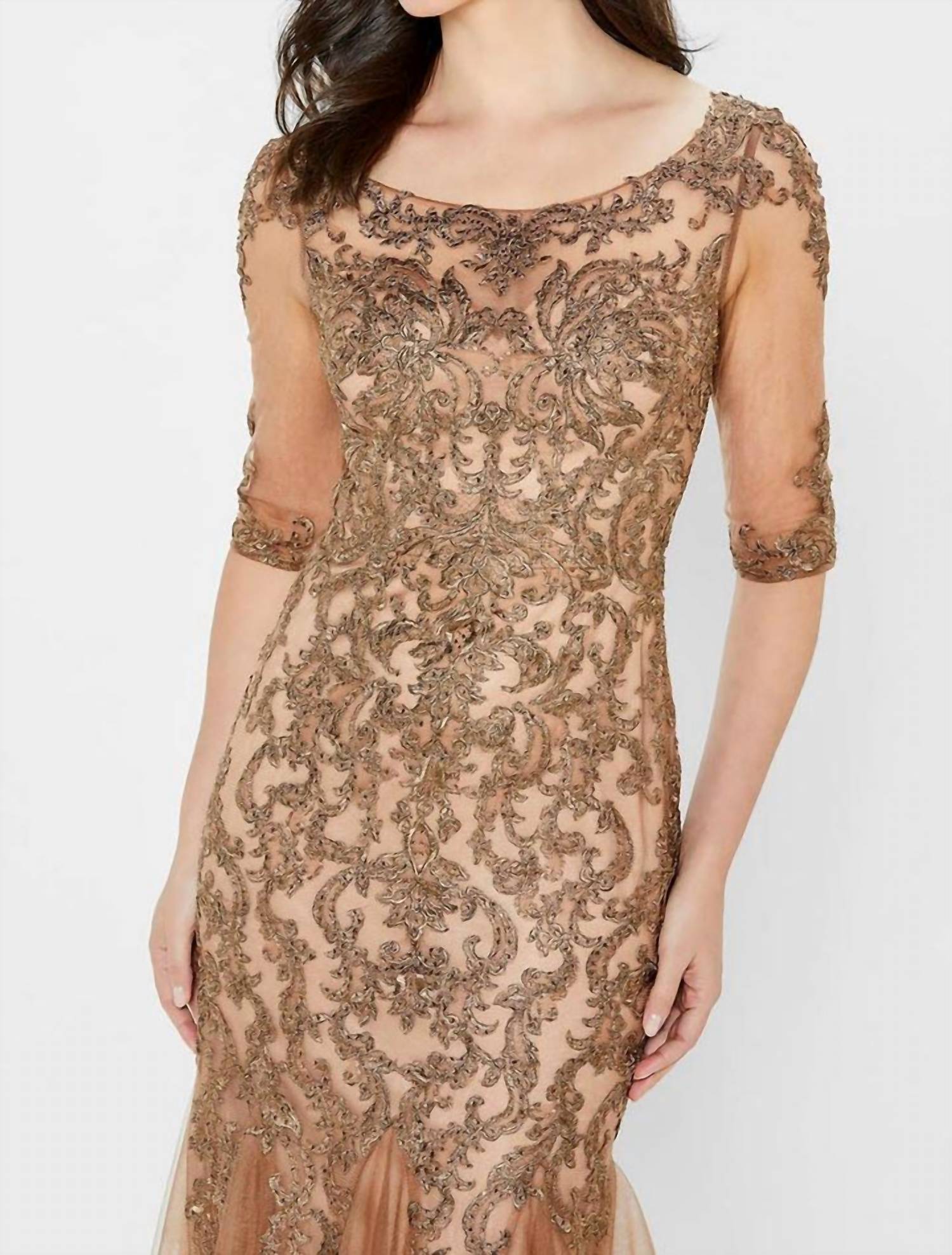 Montage By Mon Cheri - Lace Evening Gown