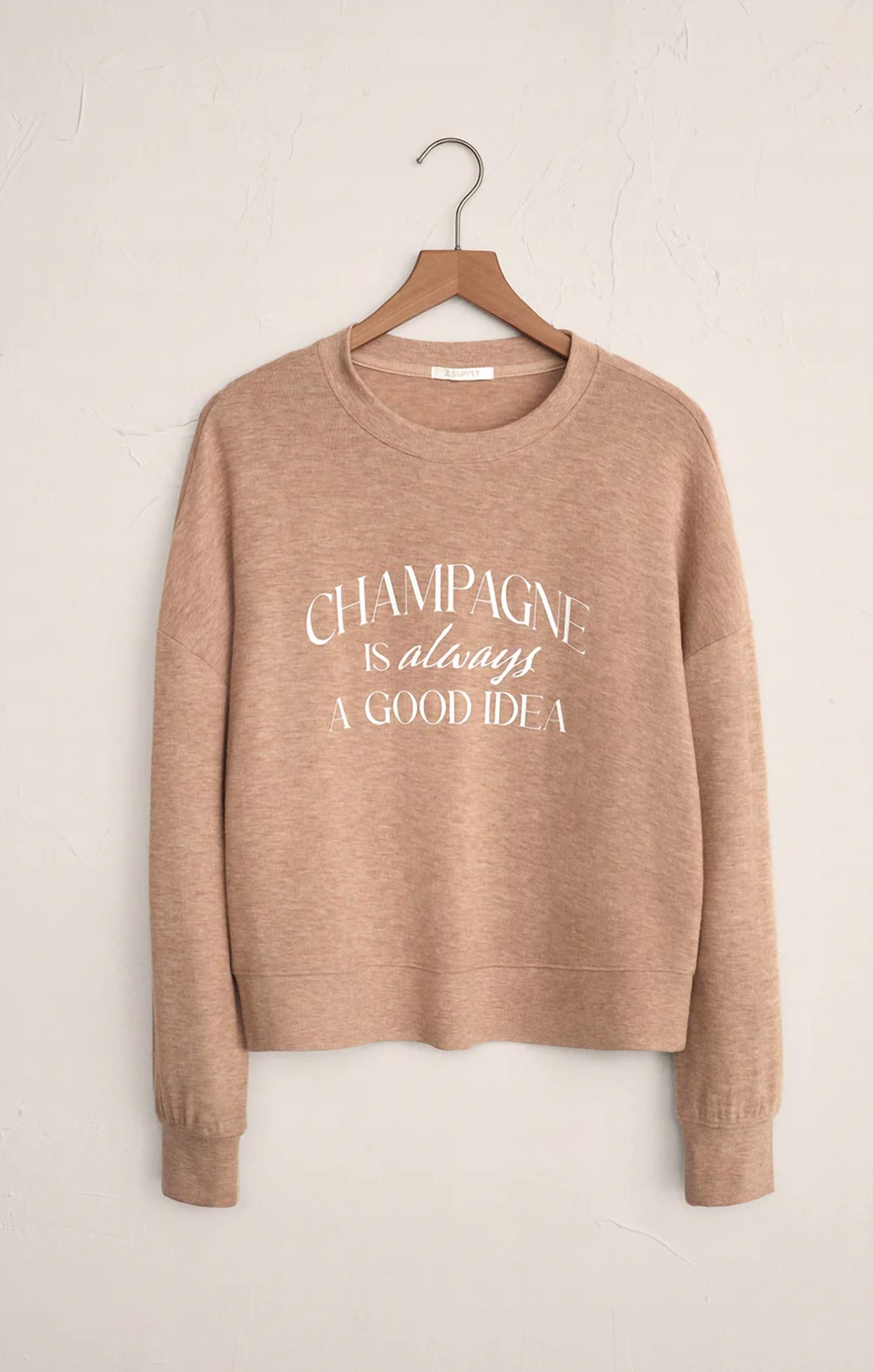 Z Supply - Champagne Long Sleeve Lounge Top