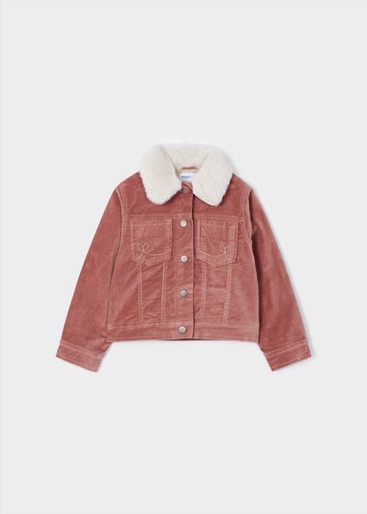 Mayoral - Kid's Faux Fur & Corduroy Jacket