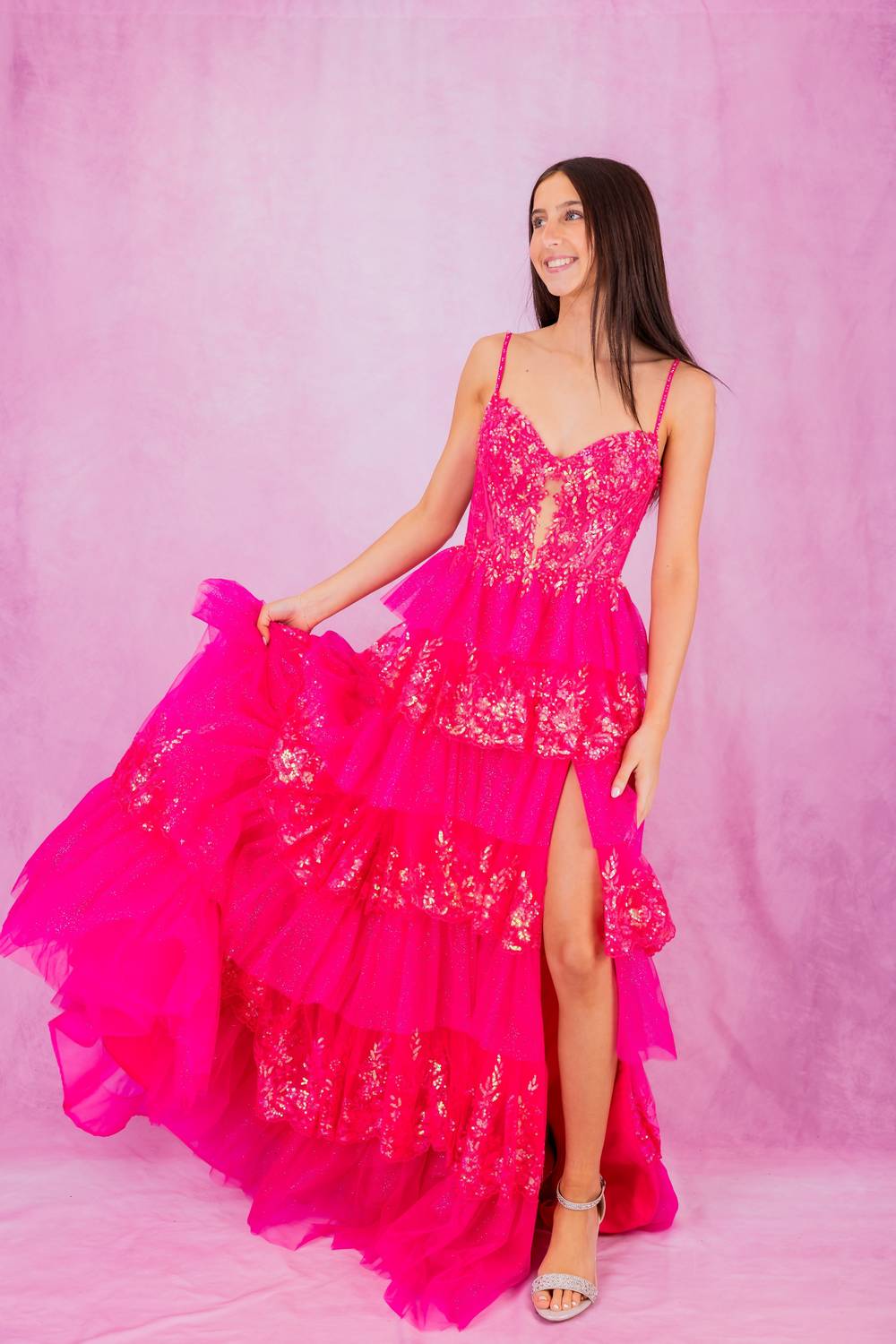 Sherri Hill - Sequin Lace A-line Gown