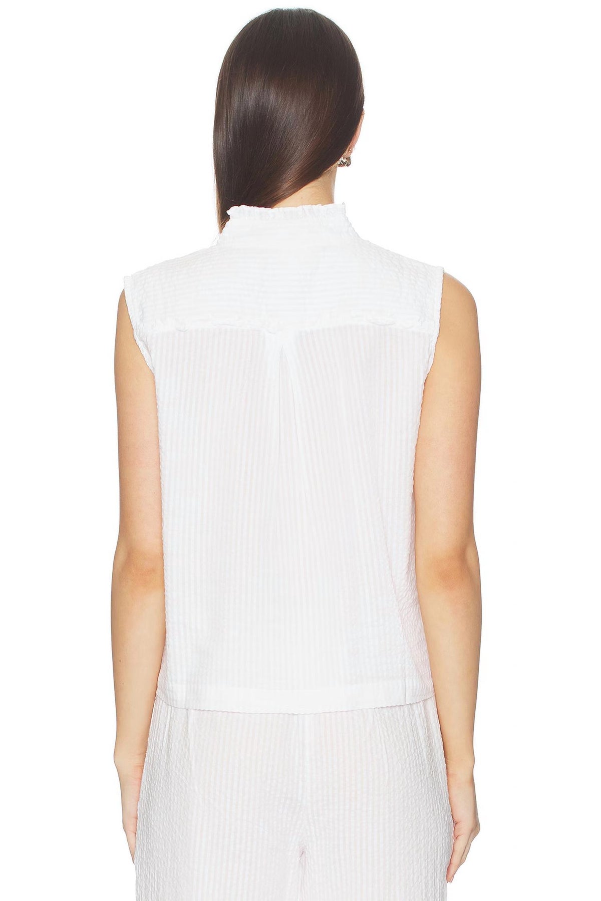 Bobi - Pintuck Sleeveless Top