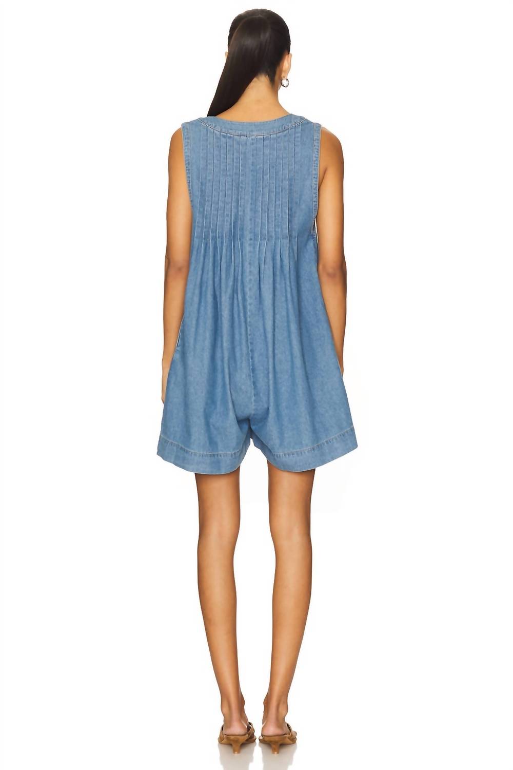 STEVE MADDEN Mick Oversized Romper in moon shadow - women's pants - detail view