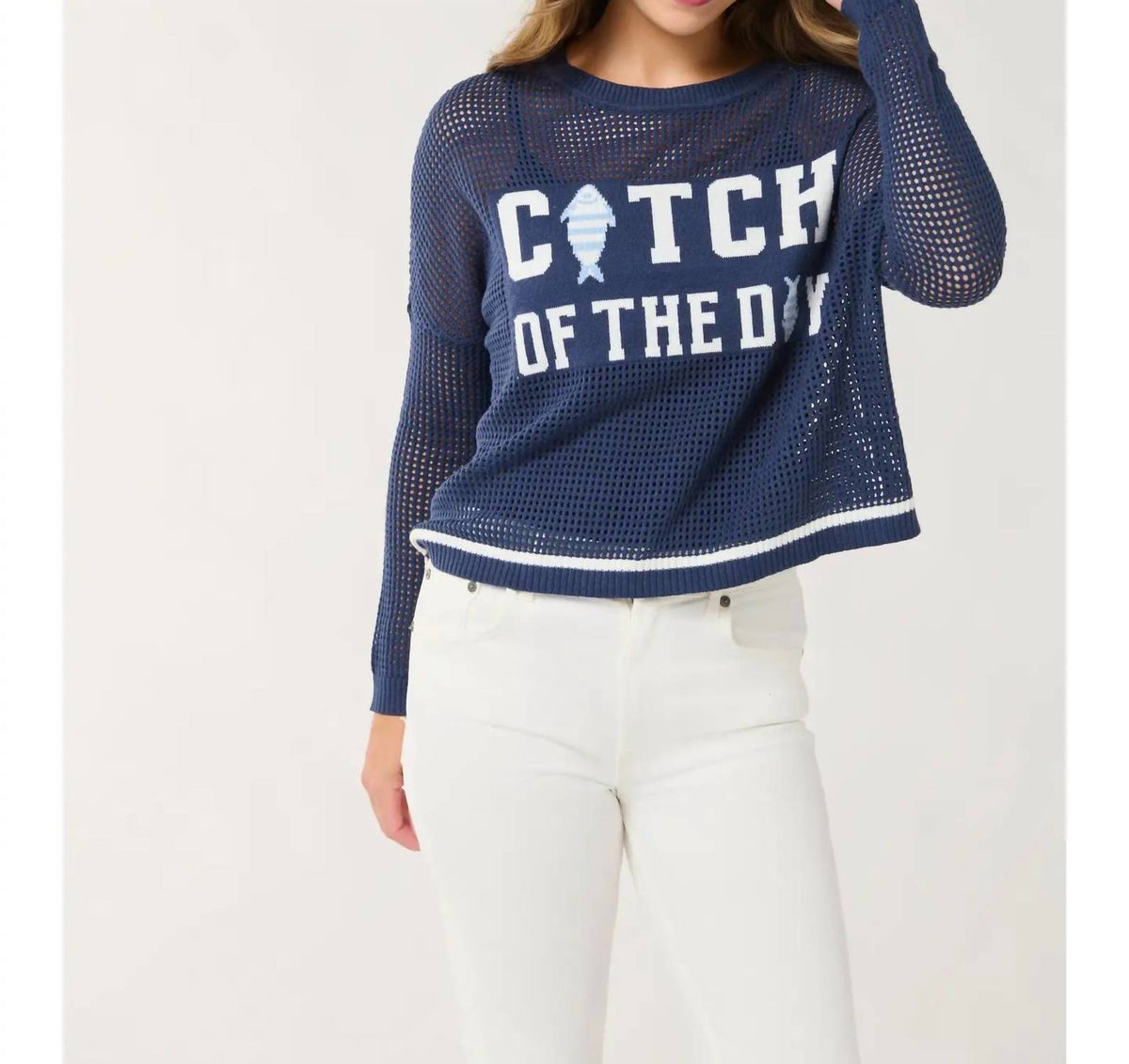 Shiraleah - Catch of the Day Mesh Sweater
