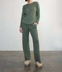 Margaret O'Leary - Shirttail Easy Boatneck Sweater