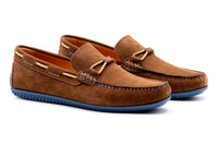 Martin Dingman - Men's Bermuda Nubuck Braided Bit Loafers