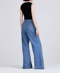 Derek Lam 10 Crosby High Rise Pleated Trouser in carlisle - women's pants - alternate view