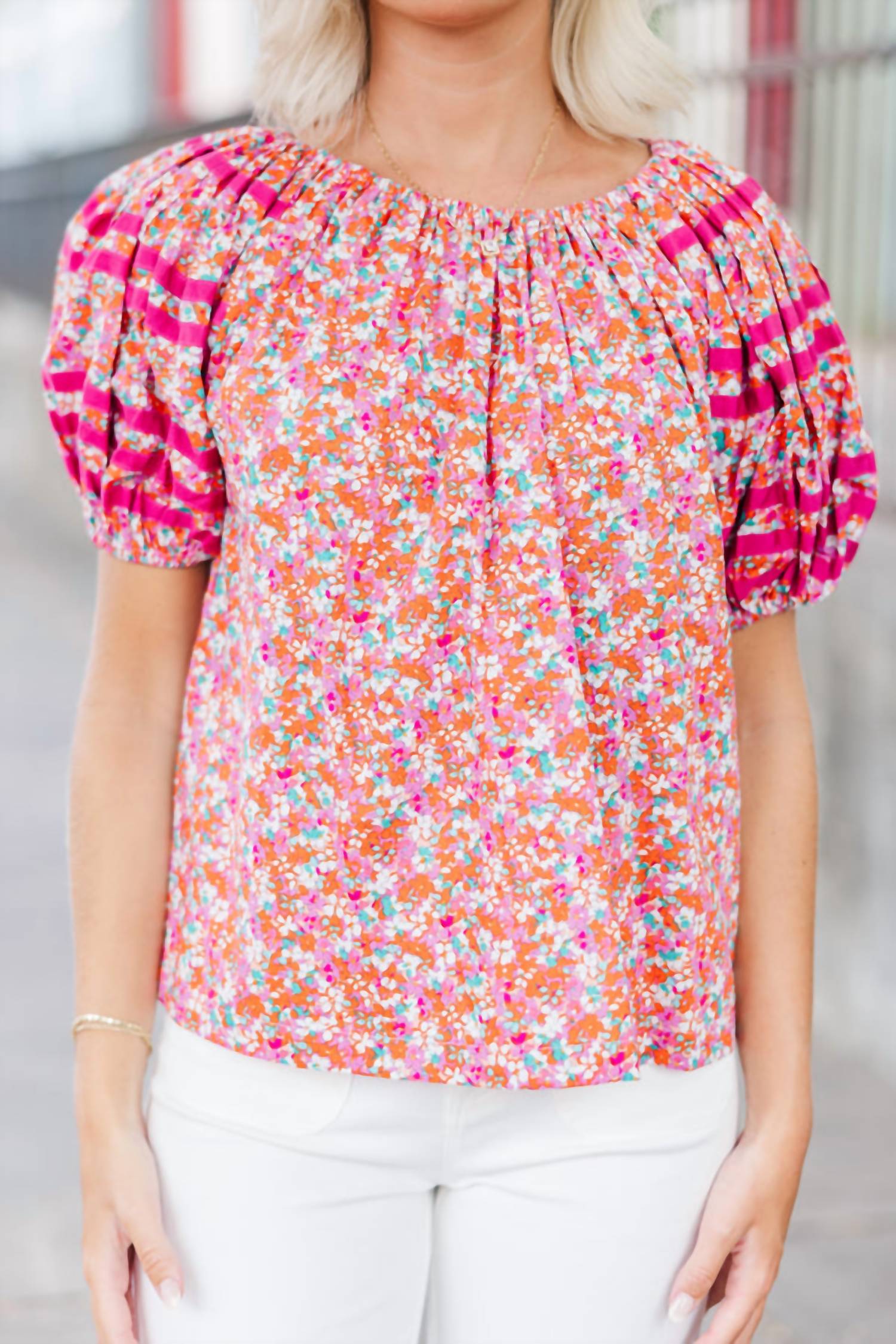 Pinch - Under Your Spell Puff Sleeve Blouse