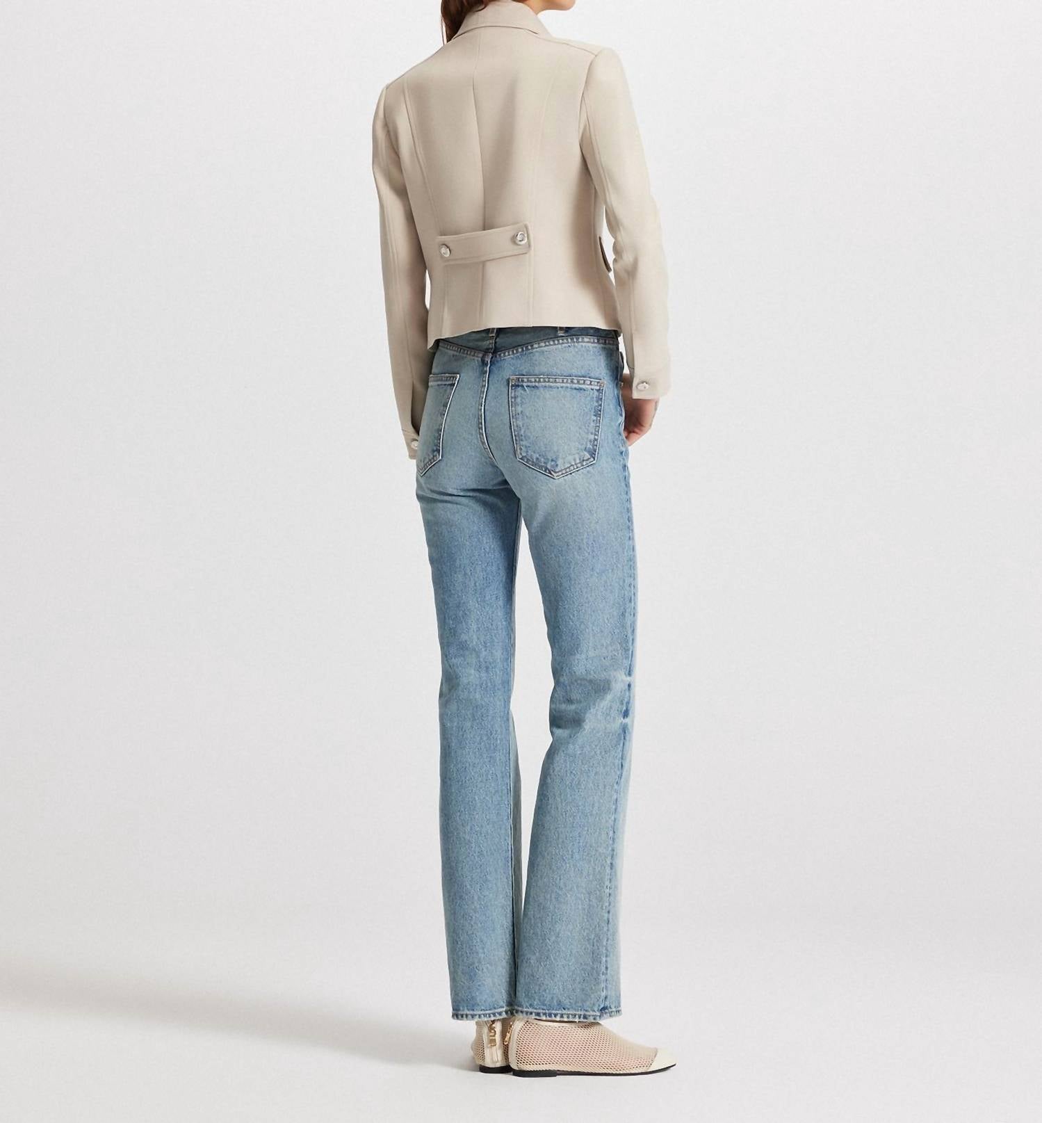 Theo The Label - Daphne Collar-Tab Military Jacket
