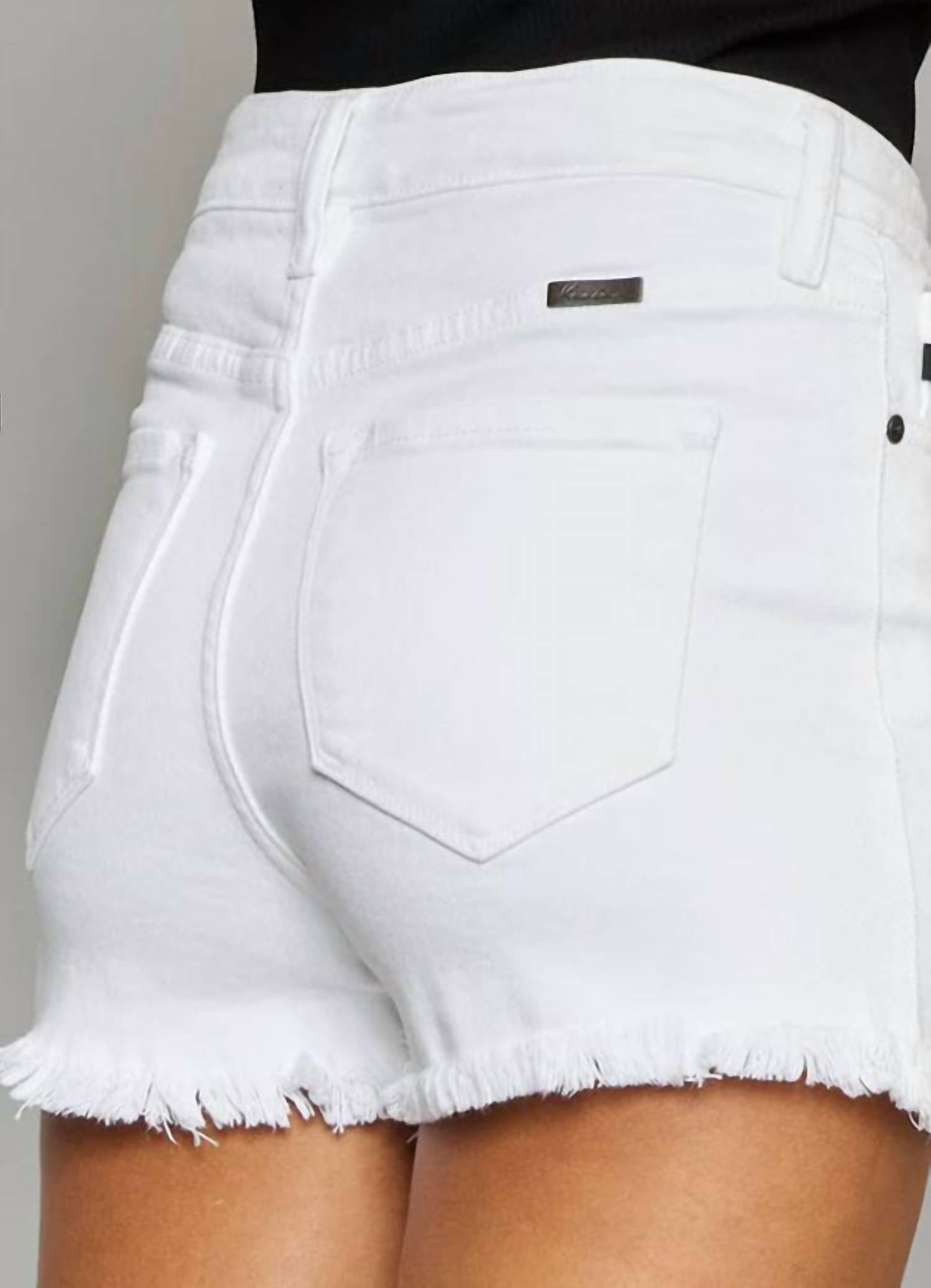 Kancan - High Rise Distressed Shorts