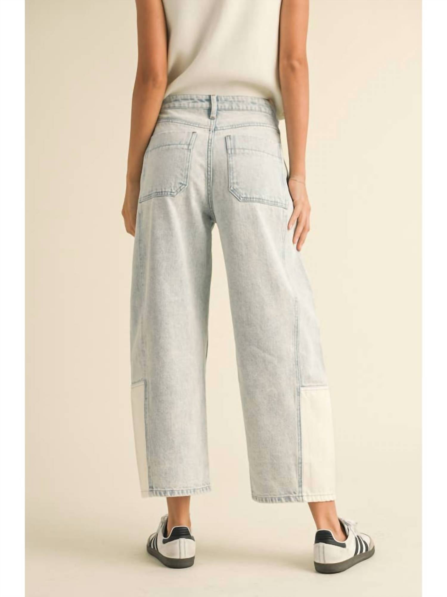 Miou Muse - Color Combo Barrel Pants