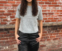 Design History - Adeline Short Sleeve Sweater Top