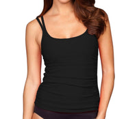 Miraclesuit Avalon Tankini Top in black - women's swimwear