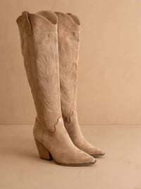 Oasis Society - Women's Knee High Cowboy Western Boots