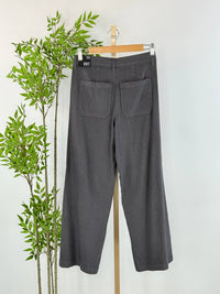 KUT FROM THE KLOTH Topaz Relaxed Wide Leg Pants in charcoal - women's pants - alternate view