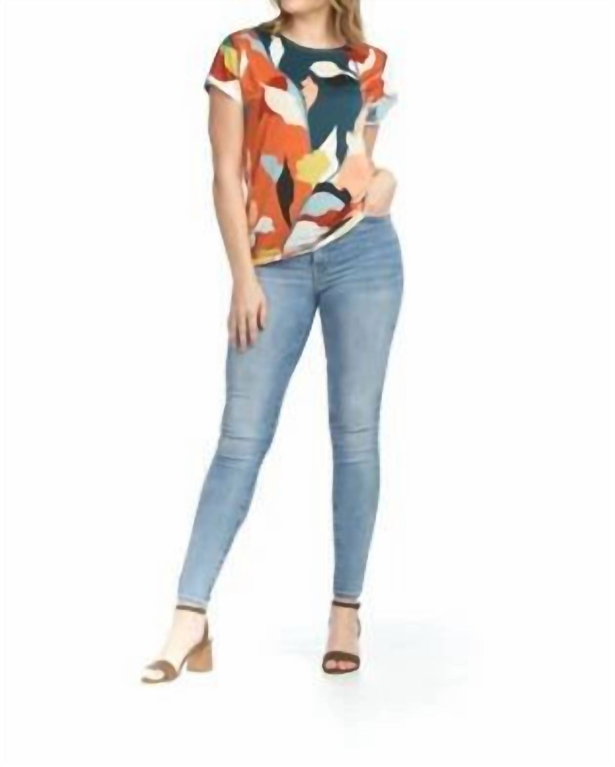 Papillon - Paula Abstract Short Sleeve Top