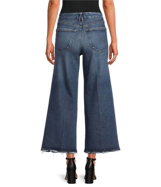 Good American - Soft-tech Good Waist Cropped Palazzo Jeans