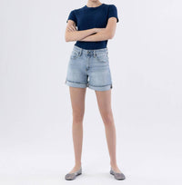 Vervet By Flying Monkey - Rebecca Cuffed Denim Shorts