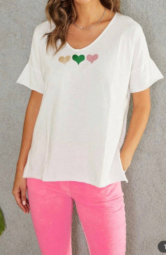Venti6 - Triple Heart Tee