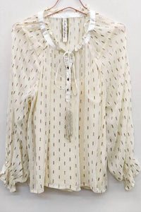 Aratta Maven Chiffon Blouse With Cami in ivory 1 - women's blouse - view 7