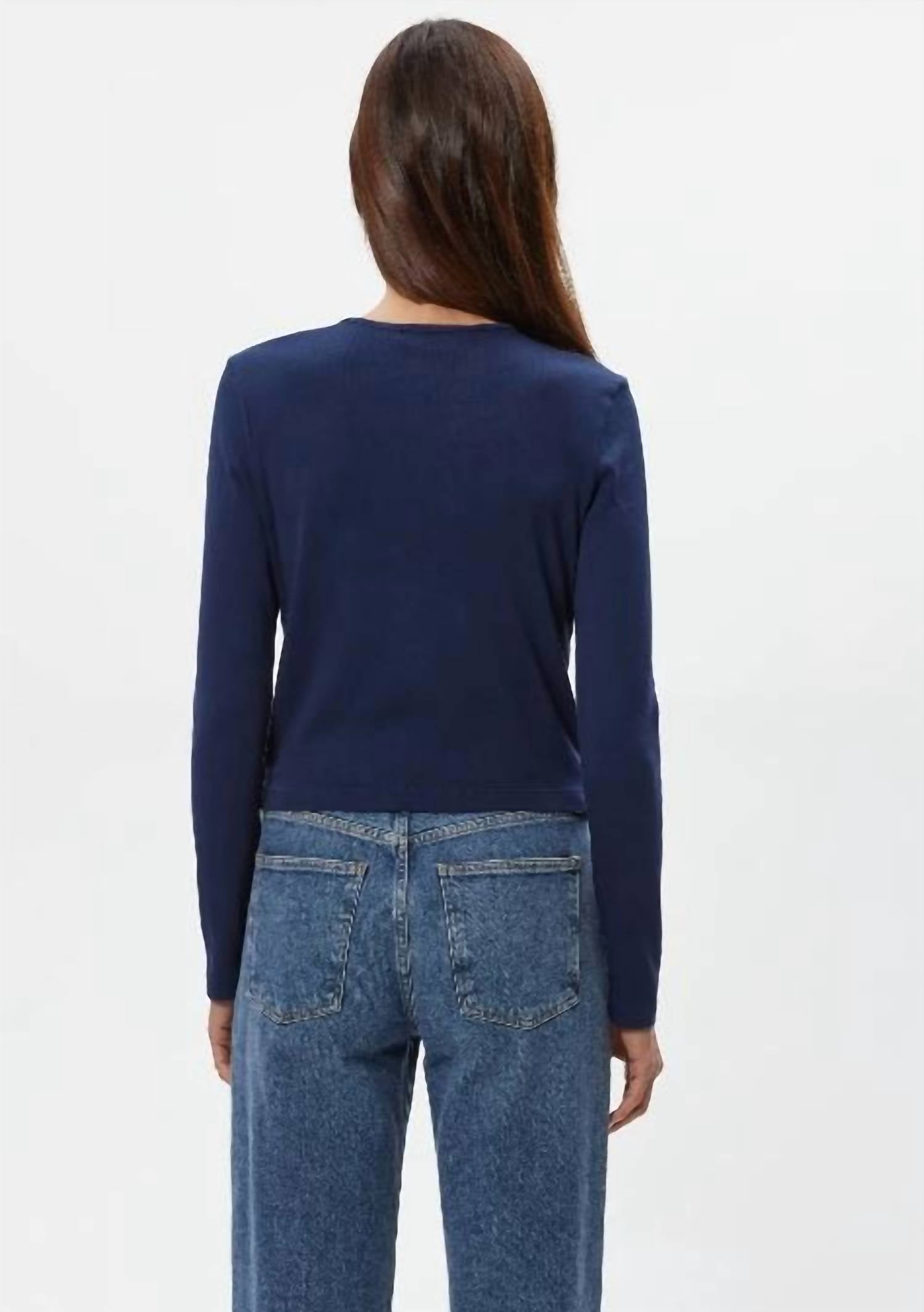Michael Stars - TRIXIE CREW NECK SNAP CARDIGAN