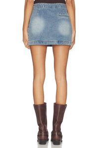 Line And Dot - Mottle Mini Skirt